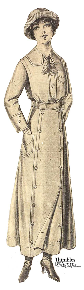 Edwardian Bicycle Skirt 18" Doll Clothes Pattern