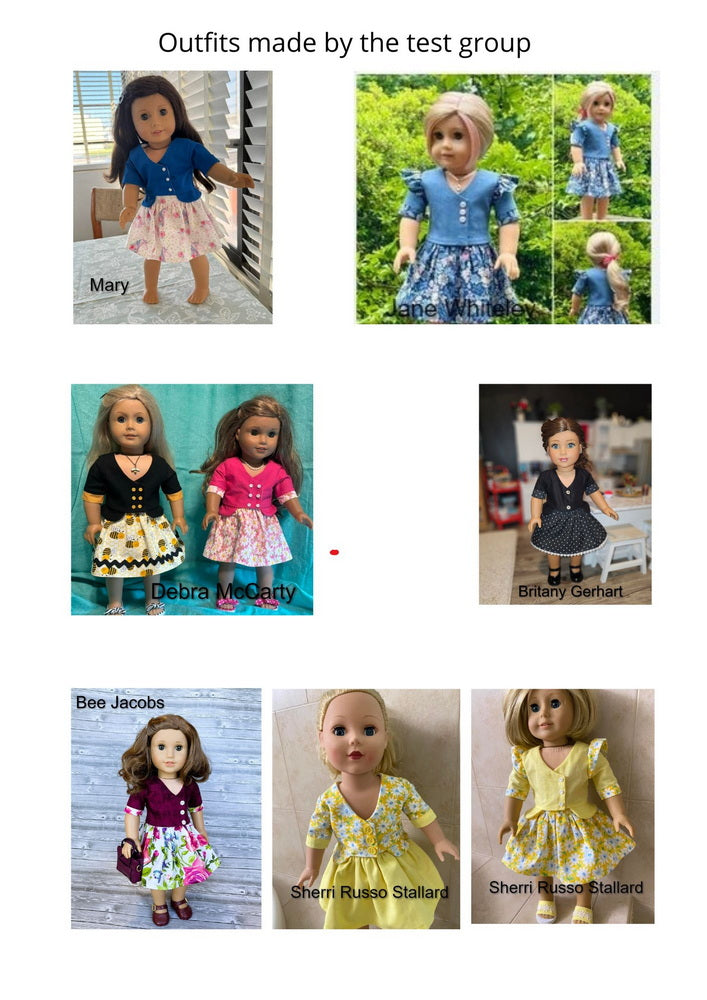 Darya Outfit 18 Inch Doll Clothes Pattern