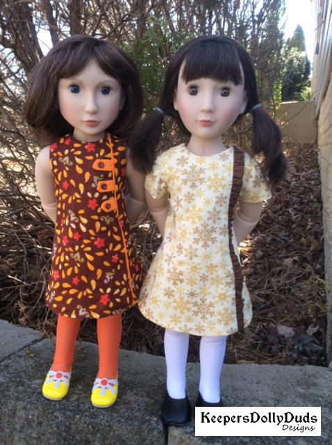 1960s Town and Country Dress Pattern For A Girl For All Time Dolls
