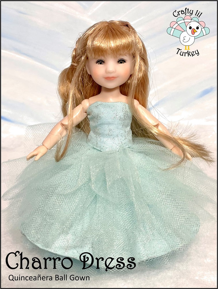 Charro Dress Pattern for 8" BJD Dolls such as Ten Ping and Mini Sara