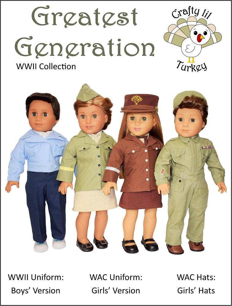 Greatest Generation 18" Doll Clothes Pattern