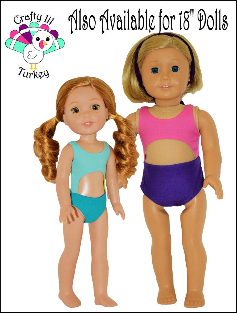 Splash Back To The 1980s 14.5" Doll Clothes Pattern