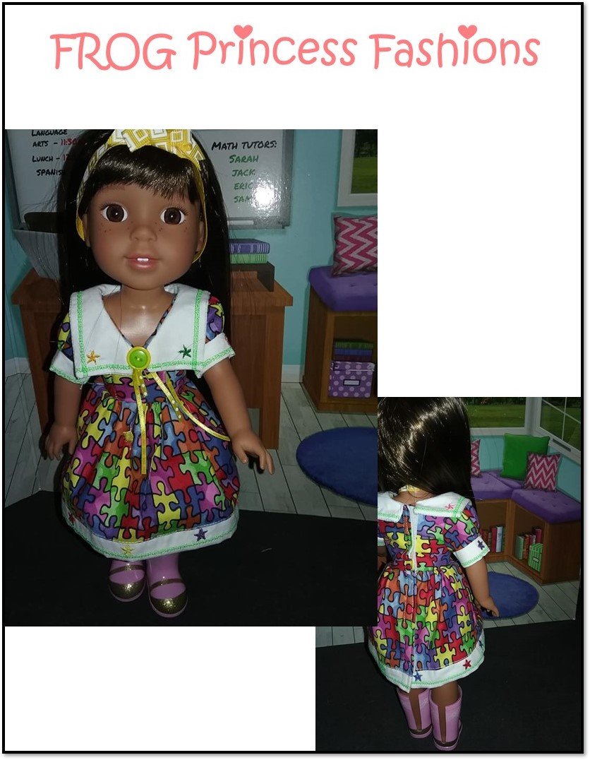 Charm School Patriotic Machine Embroidery Design Set For 14.5" Doll Clothes