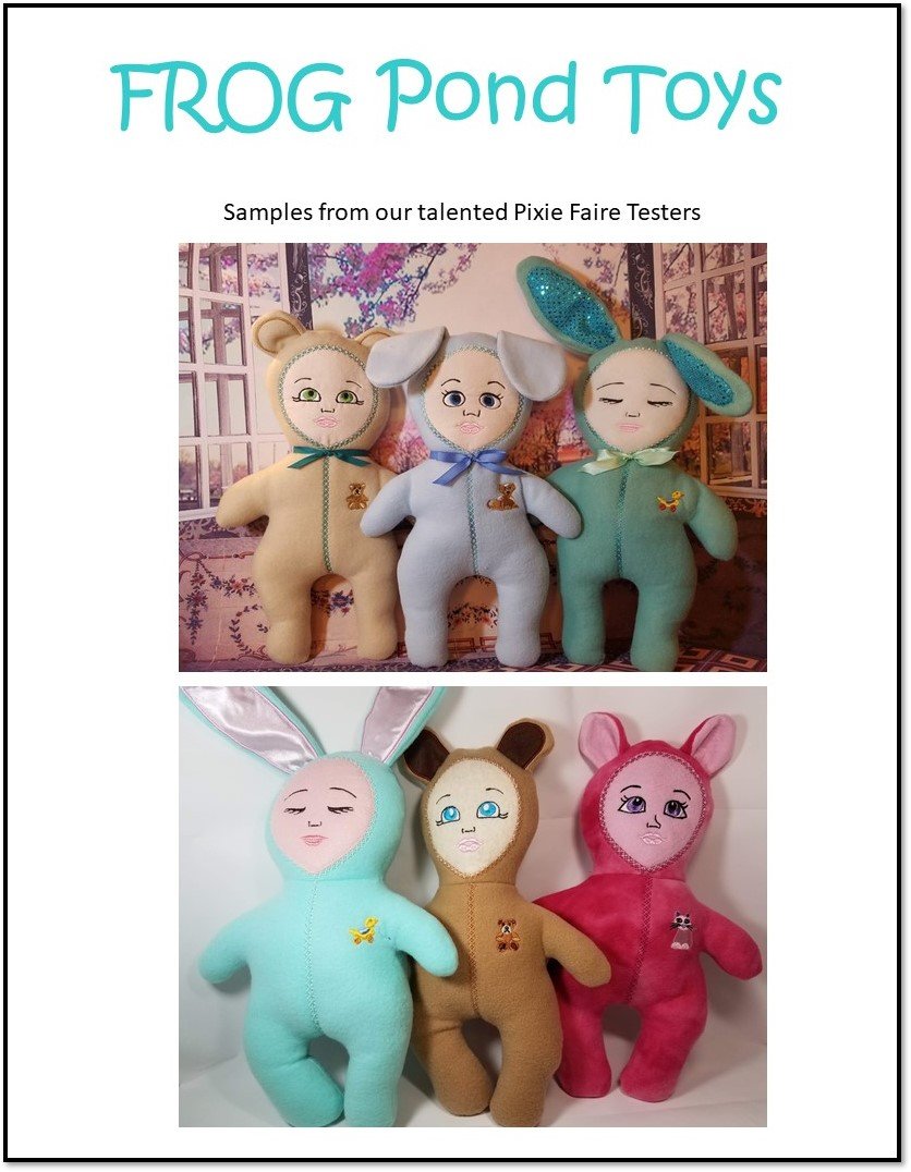 Critter Babies 12" and 15" ITH Soft Doll Bundle Machine Embroidery Design