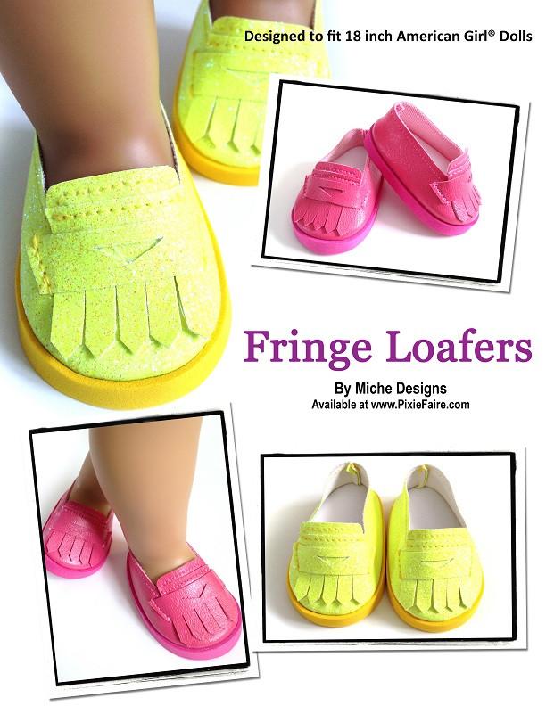 Fringe Loafers 18" Doll Shoes