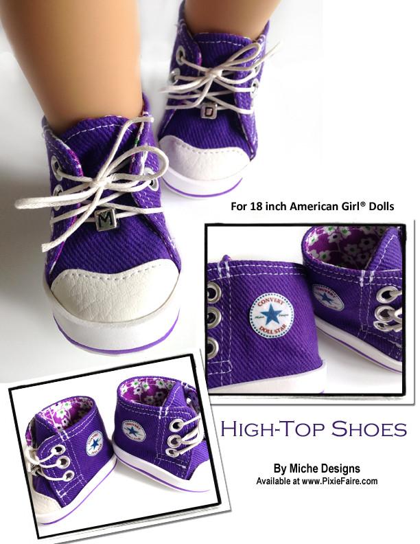 High Tops 18" Doll Shoes