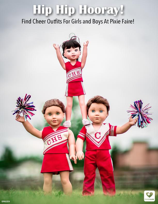 Boy Cheerleader 18" Doll Clothes Pattern