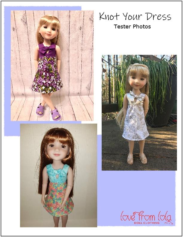 Knot Your Dress Doll Clothes Pattern for 15" Ruby Red Fashion Friends™