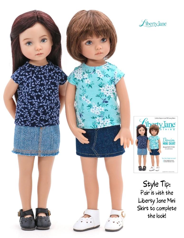 FREE T-Shirt Pattern For Little Darling Dolls