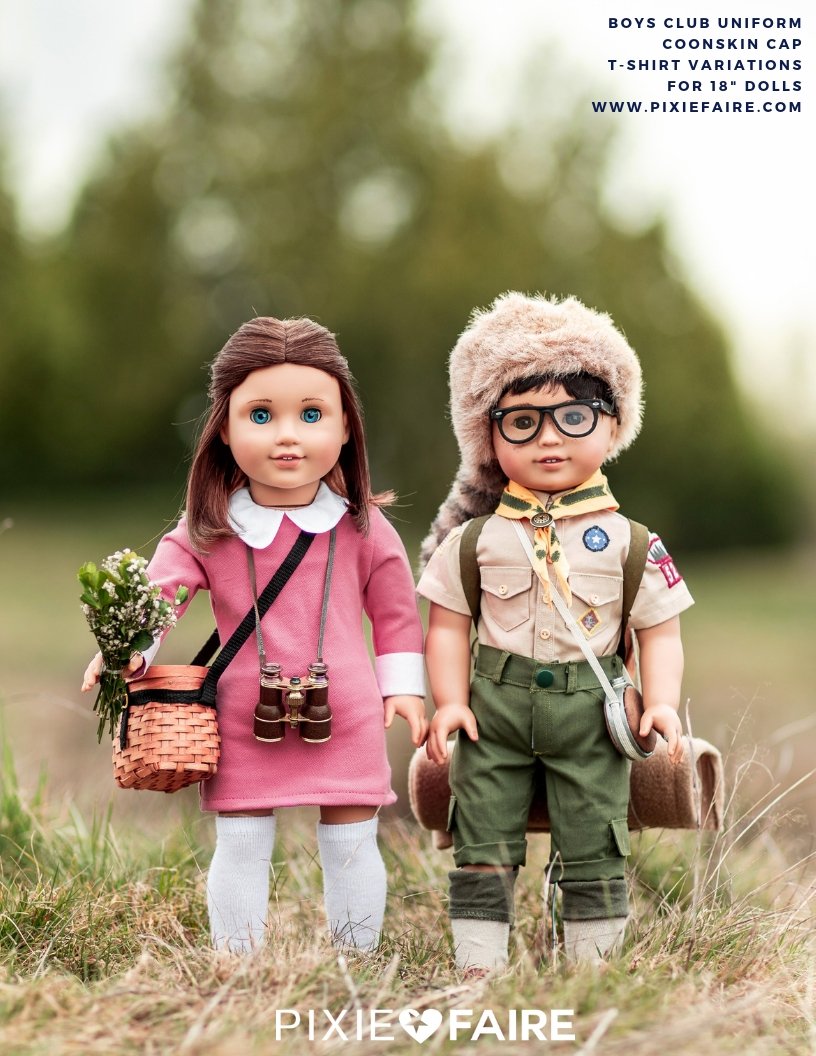 Boys Club Uniform 18" Doll Clothes Pattern