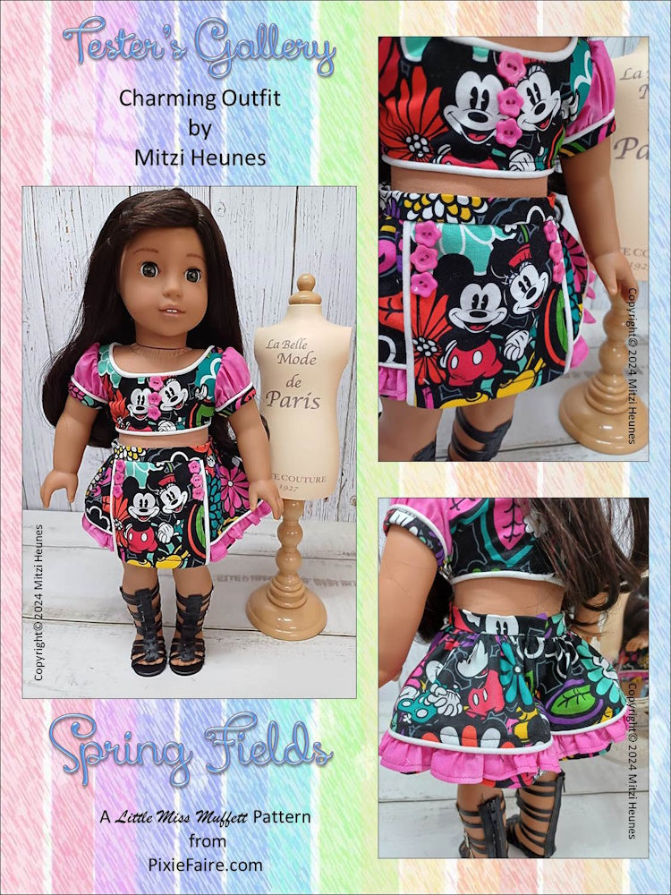 Spring Fields 18" Doll Clothes Pattern