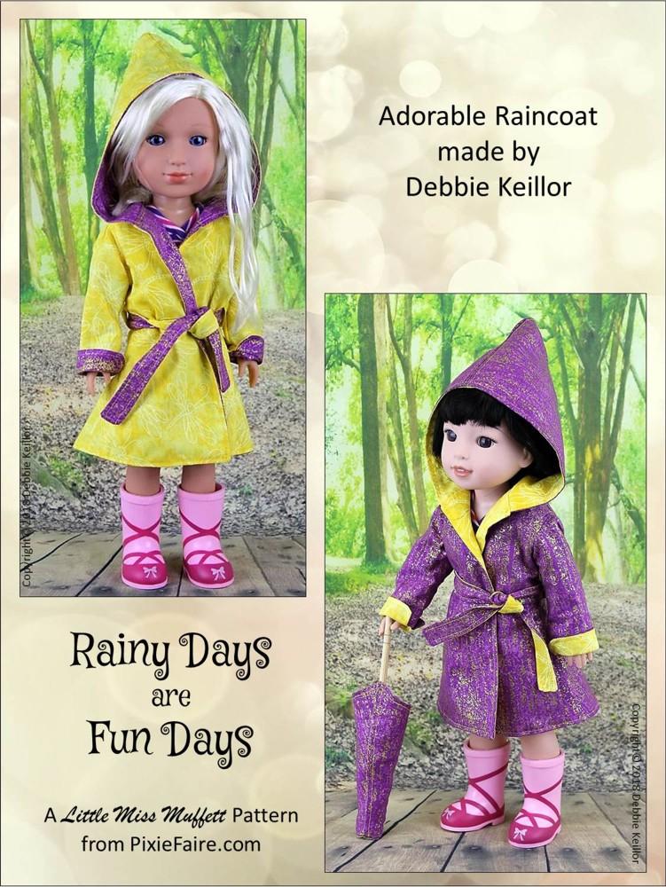 Rainy Days Are Fun Days 14.5" Doll Clothes Pattern