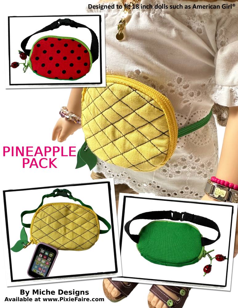 Pineapple Pack 18" Doll Accessory Pattern