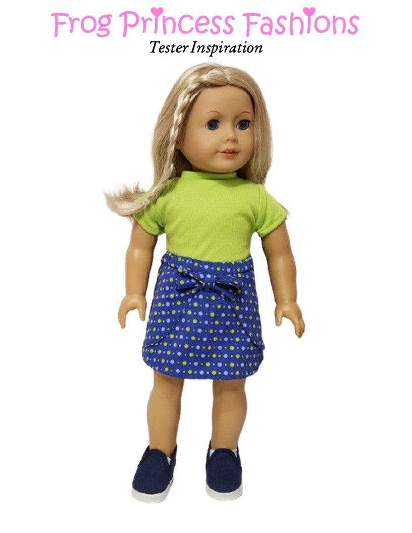 Sweetheart Skirt 18" Doll Clothes Pattern