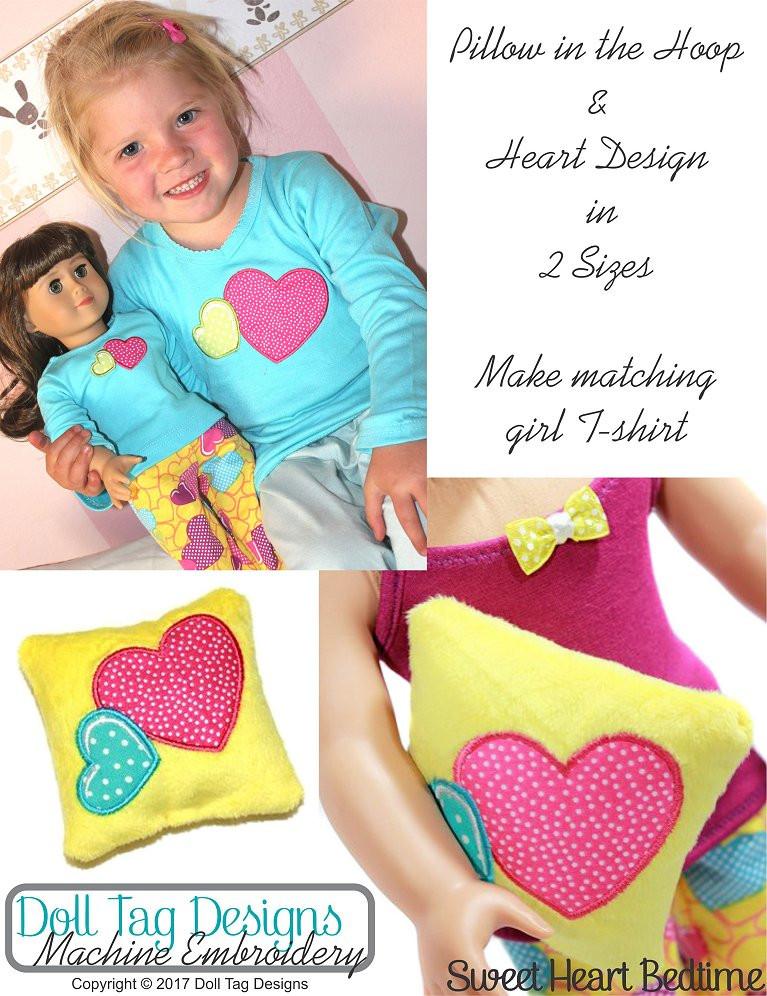 Sweet Heart Bedtime Machine Embroidery Designs