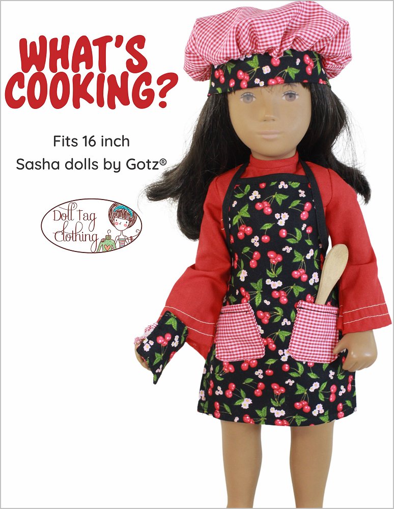 What's Cooking? 16" A Girl For All Time® Doll Clothes Pattern