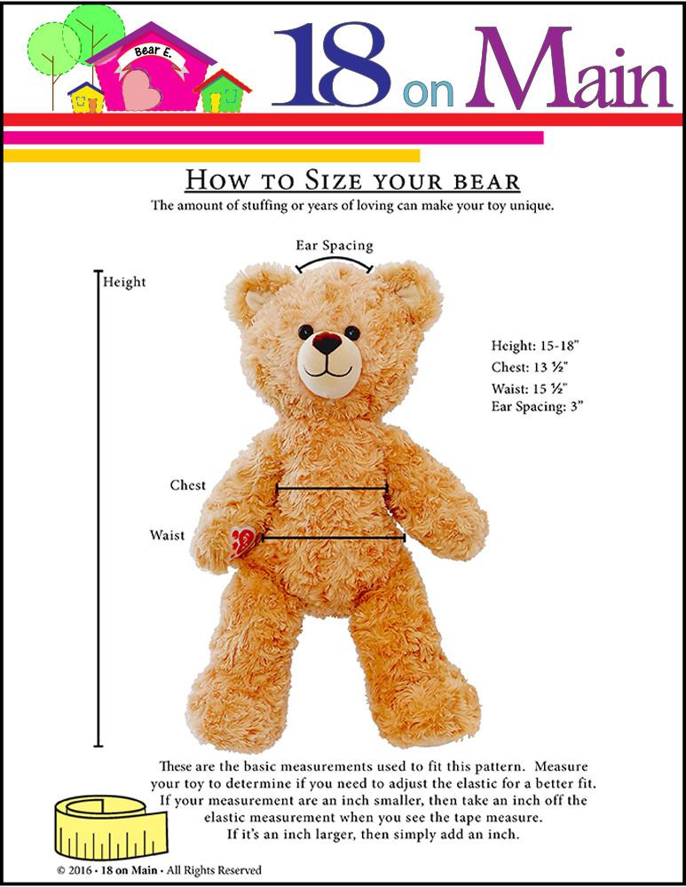 Bear E. Lovebug Pattern for Build-A-Bear Dolls