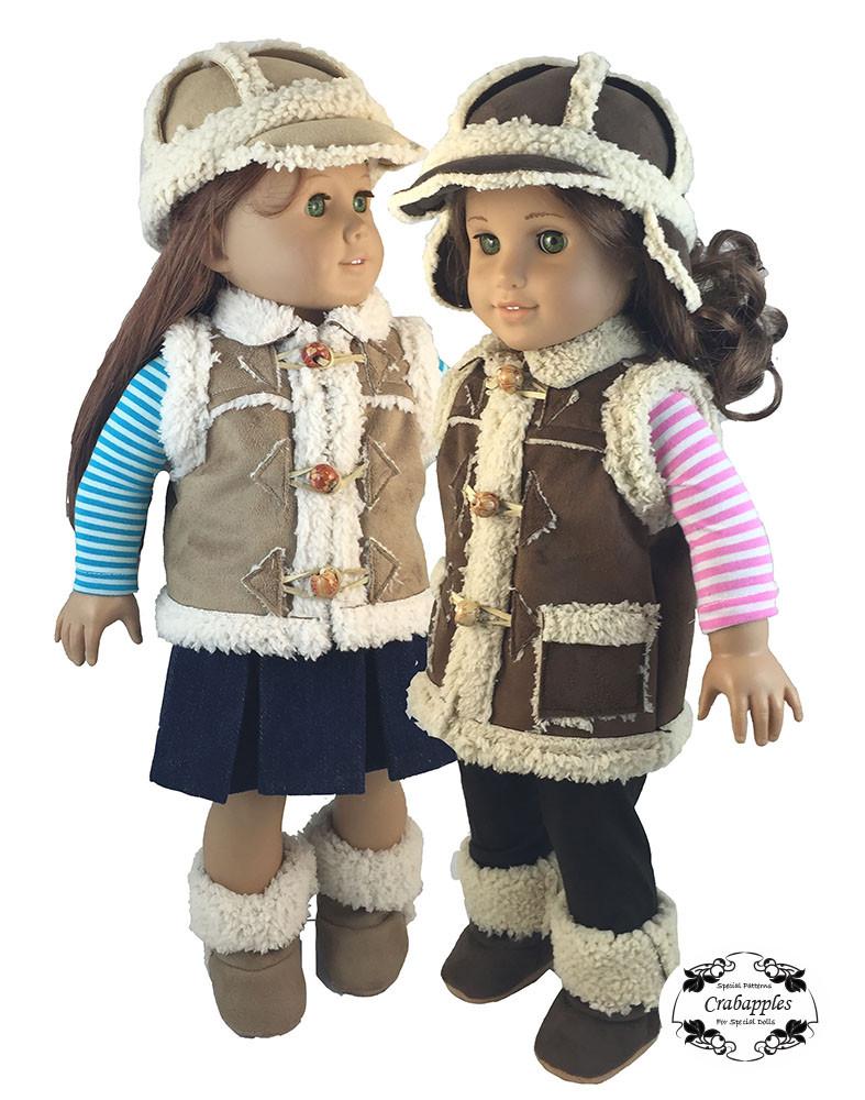 Cozy Hats 18" Doll Clothes Pattern