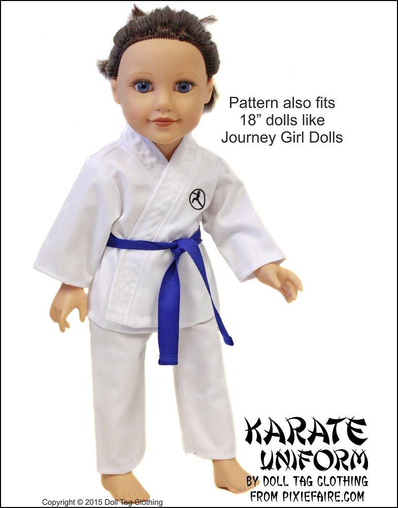 Karate Uniform 18" Doll Clothes
