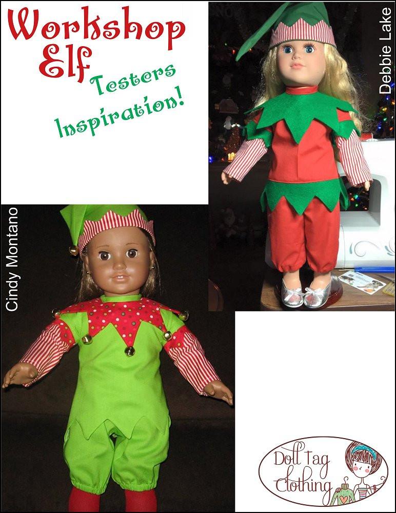 Workshop Elf 18" Doll Clothes Pattern