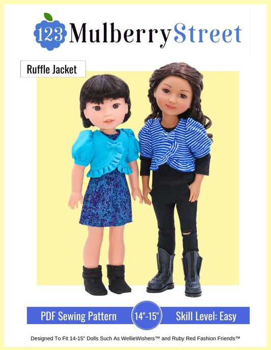 Ruffle Jacket 14.5"-15" Doll Clothes Pattern