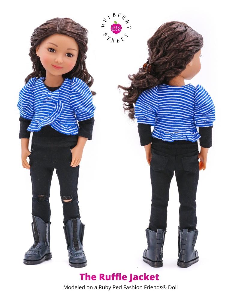 Ruffle Jacket 14.5"-15" Doll Clothes Pattern