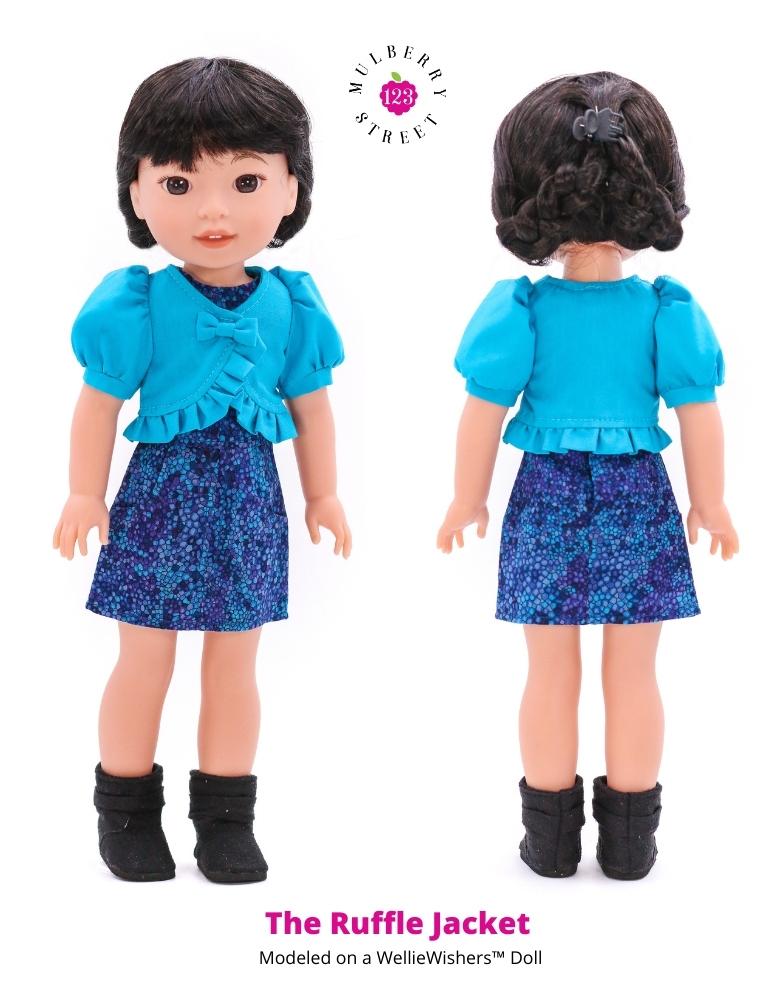 Ruffle Jacket 14.5"-15" Doll Clothes Pattern