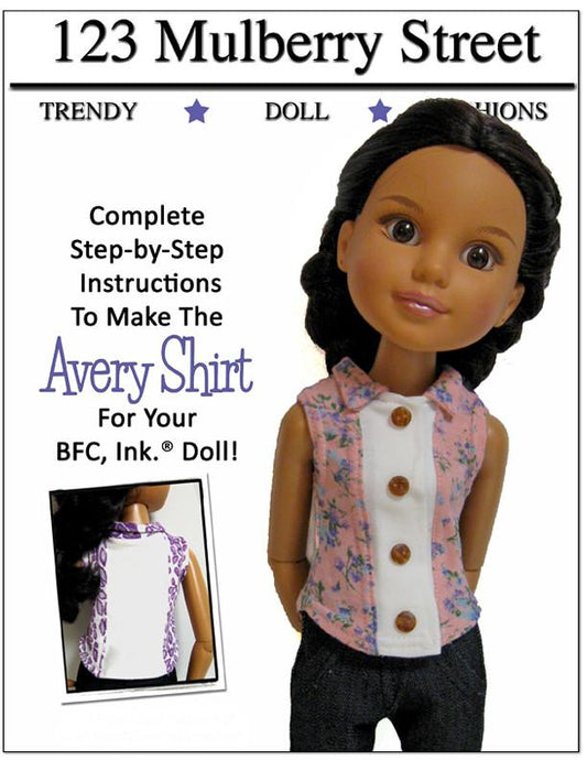 Avery Shirt Pattern for BFC, Ink. Dolls