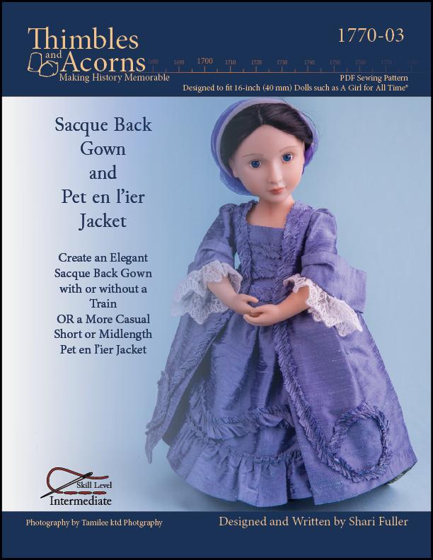 Sacque Back Gown and Pet en l'ier Jacket For AGAT Dolls