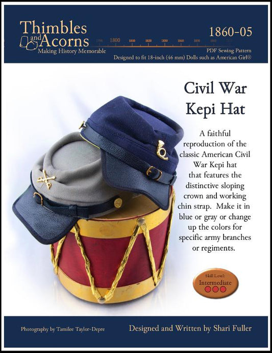 Civil War Kepi Hat 18" Doll Accessories