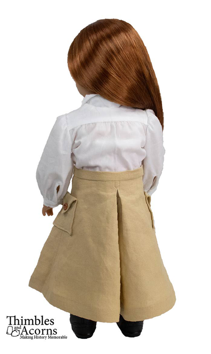 Edwardian Bicycle Skirt 18" Doll Clothes Pattern
