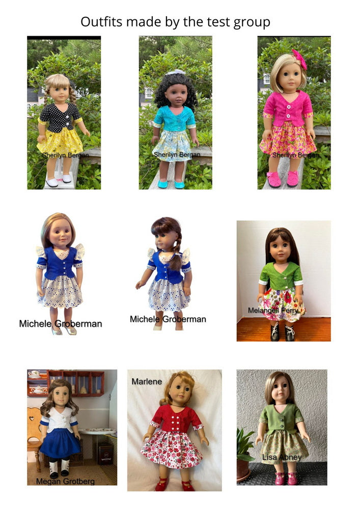 Darya Outfit 18 Inch Doll Clothes Pattern