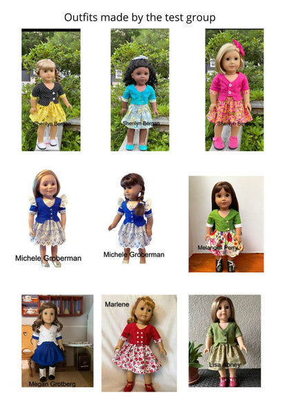 Darya Outfit 18 Inch Doll Clothes Pattern