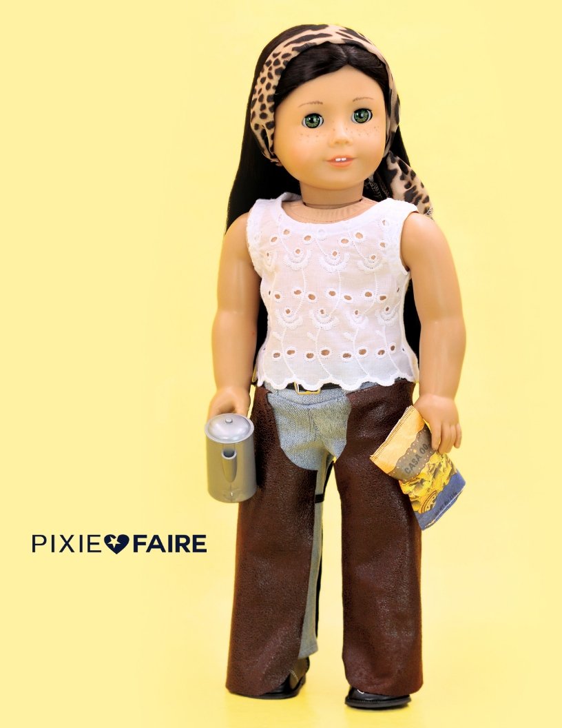 Cowgirl Ranch Chaps 18" Doll Clothes Pattern