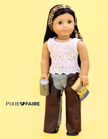 Cowgirl Ranch Chaps 18" Doll Clothes Pattern