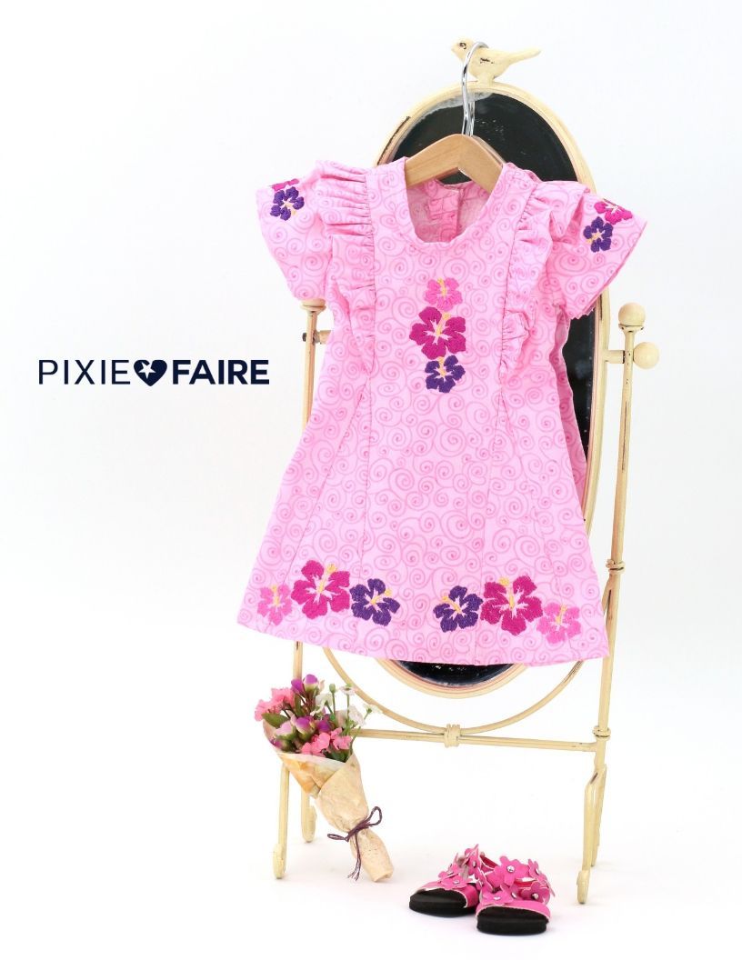 Waikiki Waves Dress 18" Doll Clothes Pattern