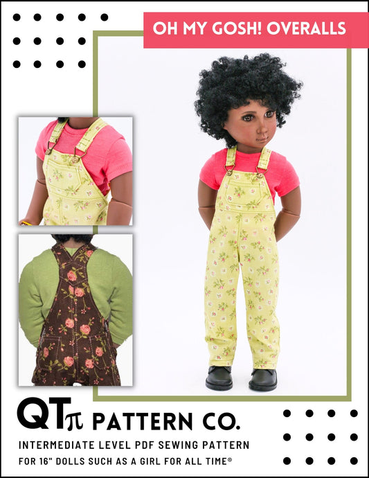 Oh My Gosh Overalls Pattern For AGAT Dolls