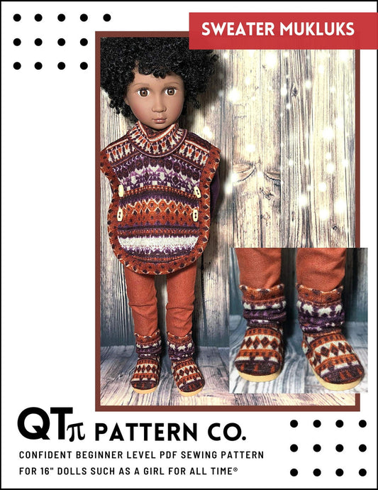 Sweater Mukluks Pattern For A Girl For All Time Dolls