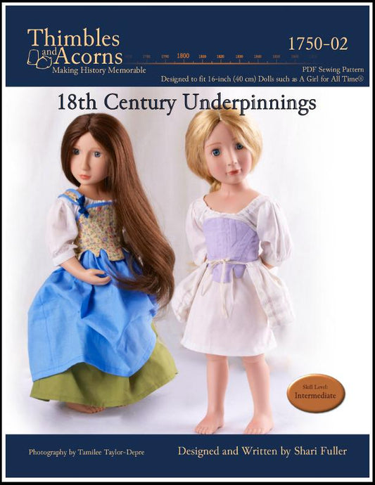 18th Century Underpinnings Pattern for AGAT Dolls