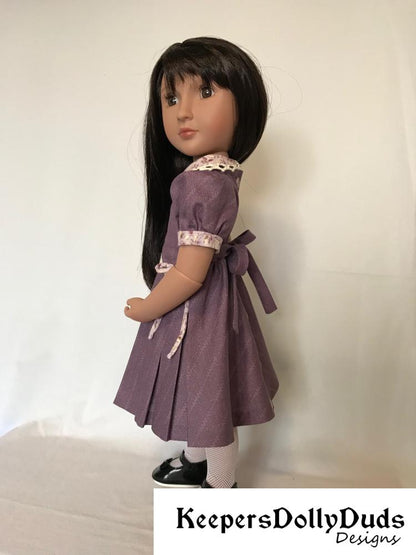 Bodice Details Dress Pattern For A Girl For All Time Dolls