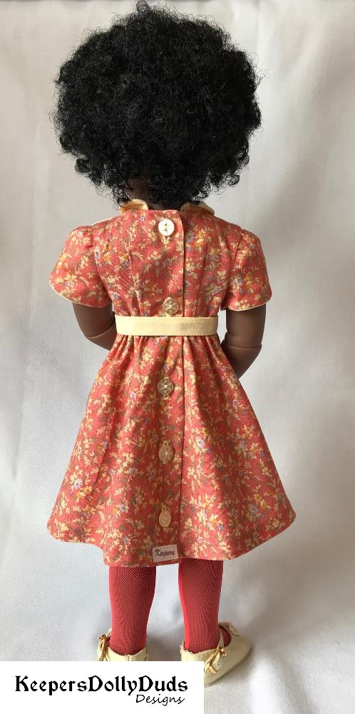 Bodice Details Dress Pattern For A Girl For All Time Dolls