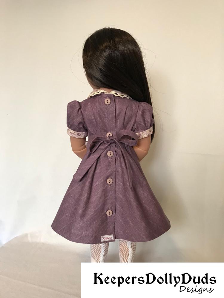 Bodice Details Dress Pattern For A Girl For All Time Dolls
