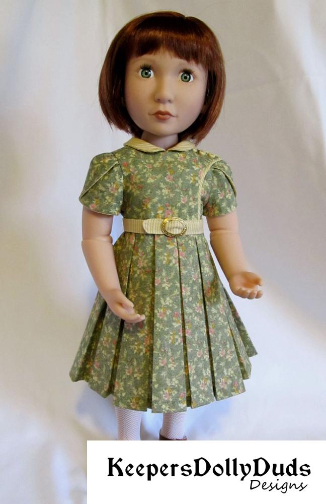 Bodice Details Dress Pattern For A Girl For All Time Dolls