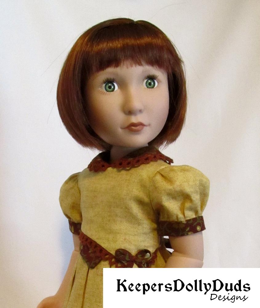 Bodice Details Dress Pattern For A Girl For All Time Dolls