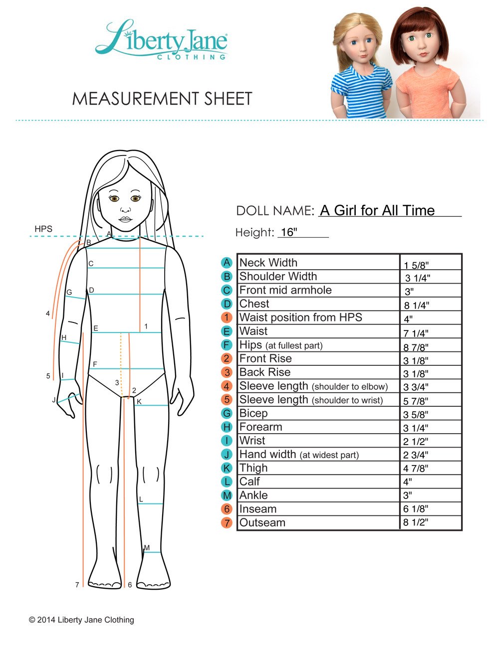 Bootcut Jeans Pattern for AGAT Dolls