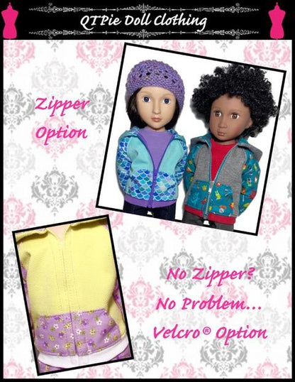 Rough N Tumble Hoodie Pattern For A Girl For All Time Dolls