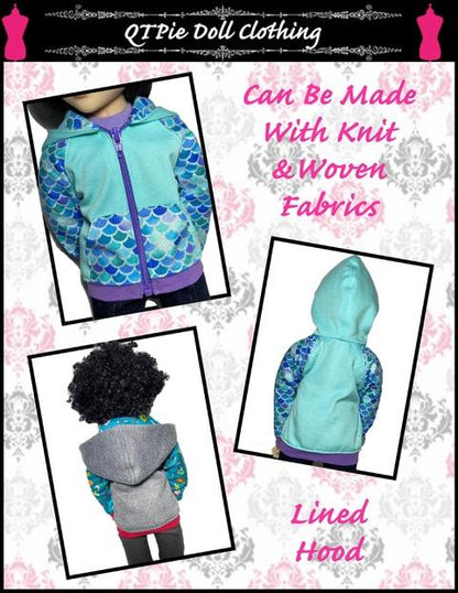 Rough N Tumble Hoodie Pattern For A Girl For All Time Dolls