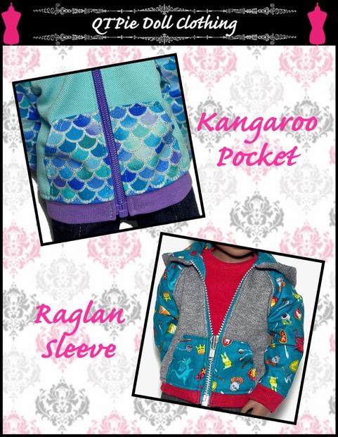 Rough N Tumble Hoodie Pattern For A Girl For All Time Dolls