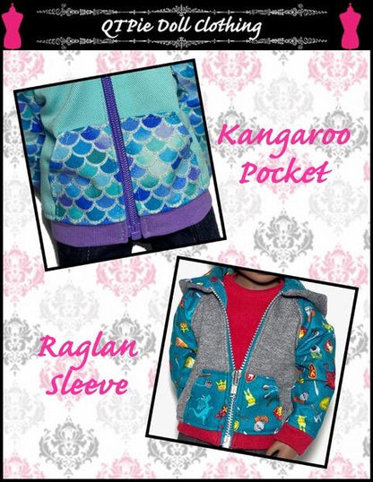 Rough N Tumble Hoodie Pattern For A Girl For All Time Dolls