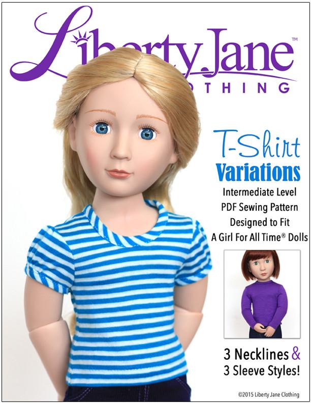 T-Shirt Variations Pattern for AGAT Dolls